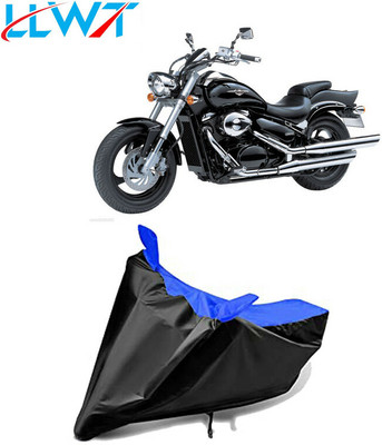 KPIND Waterproof Two Wheeler Cover for Suzuki(Intruder M800, Black, Blue)