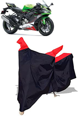 Amexride Two Wheeler Cover for Kawasaki(Ninja ZX-6R BS6, Black)
