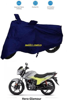 AutoRash Waterproof Two Wheeler Cover for Hero(Glamour, Blue)