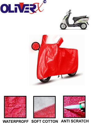 AUTOCAD Waterproof Two Wheeler Cover for Hero(Duet VX 110CC BS6, Red)