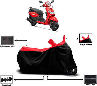 Amexride Two Wheeler Cover for Hero(MotoCorp Pleasure Plus, Red)