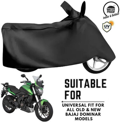 MADAFIYA Waterproof Two Wheeler Cover for Bajaj(Dominar, Black)