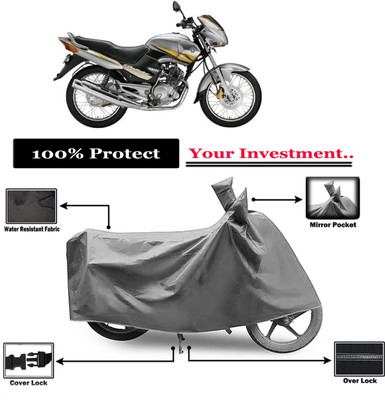 Amexride Two Wheeler Cover for Yamaha(Gladiator, Grey)