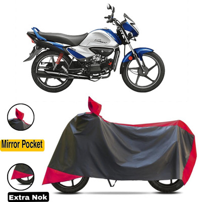 HWSXQAE Waterproof Two Wheeler Cover for Hero(Red, Black)
