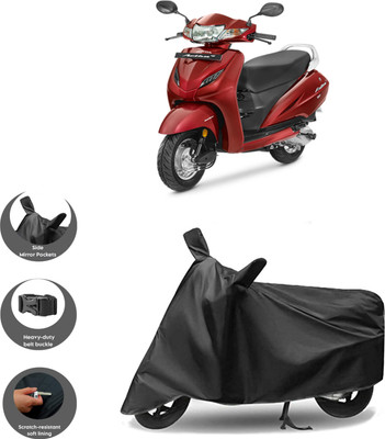 WMIZEXA Waterproof Two Wheeler Cover for Universal For Bike(Activa, Black)