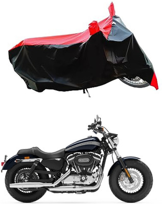 VESMEI Two Wheeler Cover for Harley Davidson(1200 Custom, Red)