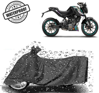 ROYAL AUTO MART Waterproof Two Wheeler Cover for KTM(125 Duke, Grey)
