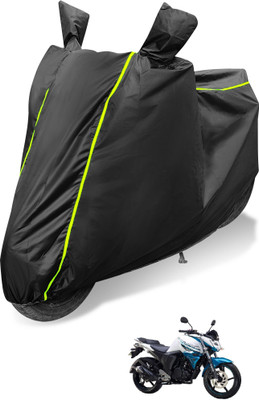 Auto Hub Waterproof Two Wheeler Cover for Yamaha(FZ S V3, Black)