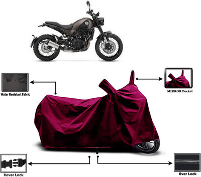 Amexride Two Wheeler Cover for Benelli(Leoncino, Maroon)