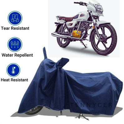 TENNYCER Waterproof Two Wheeler Cover for TVS(Sport 63 60V, Blue)