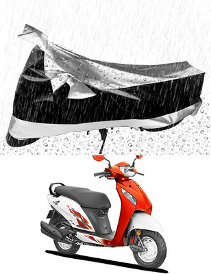 MMSSTAR Waterproof Two Wheeler Cover for Honda(Activa 4G, Silver, Black)