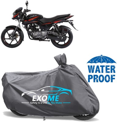 EXOME Waterproof Two Wheeler Cover for Bajaj(Pulsar 150, Grey)