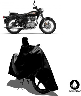 Amexride Waterproof Two Wheeler Cover for Royal Enfield(Standard 350, Black)