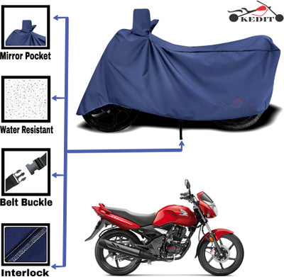 AASHTIK MART Two Wheeler Cover for Honda(Unicorn, Blue)