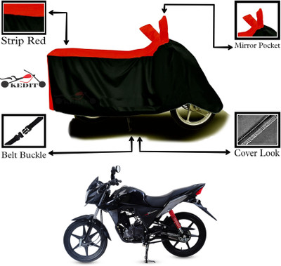 AASHTIK MART Two Wheeler Cover for Honda(CB Twister, Red, Black)