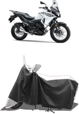 SUGASHRI Waterproof Two Wheeler Cover for Kawasaki(Versys X 300 BS6, White, Black)