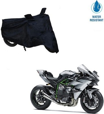 MMSSTAR Waterproof Two Wheeler Cover for Kawasaki(Ninja, Black)