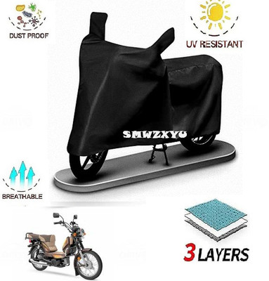 smwzxyu Waterproof Two Wheeler Cover for TVS(XL 100, Black)