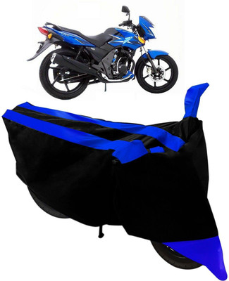 MMSSTAR Waterproof Two Wheeler Cover for TVS(Flame SR125, Black, Blue)