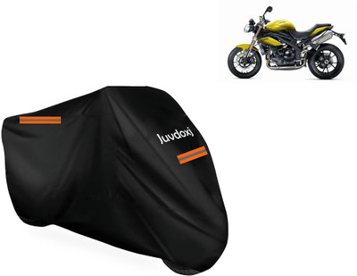 Juvdoxj Waterproof Two Wheeler Cover for Triumph(Speed Triple BS6, Black)