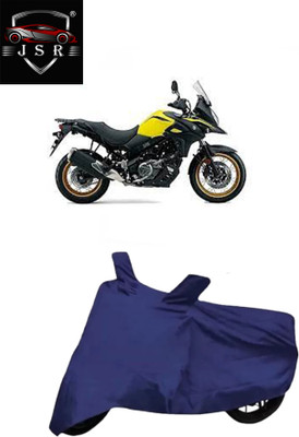 J S R Waterproof Two Wheeler Cover for Suzuki(V Strom 650, Blue)