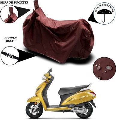 SEBONGO Waterproof Two Wheeler Cover for Honda(Activa 6G, Maroon)