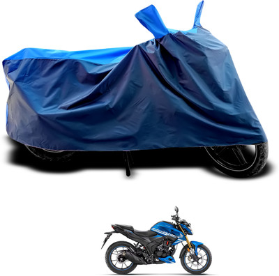 CODOKI Waterproof Two Wheeler Cover for Honda(Hornet 2.0, Black, Blue)