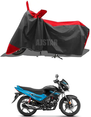 AJSTAR Two Wheeler Cover for Hero(Glamour i3s, Black, Red)