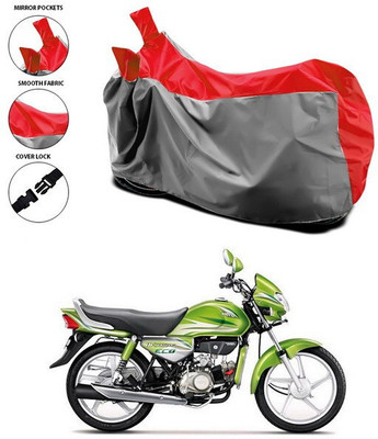 ANTHUB Two Wheeler Cover for Hero(HF Deluxe Eco, Red)
