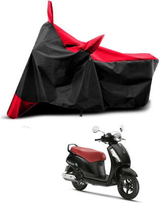 AASHTIK MART Two Wheeler Cover for Universal For Bike(Access 125, Red, Black)