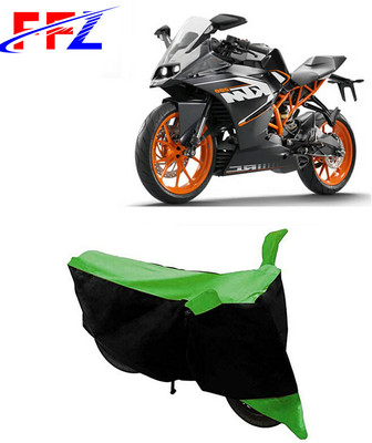 FFZ Two Wheeler Cover for KTM(RC 200, Black, Green)