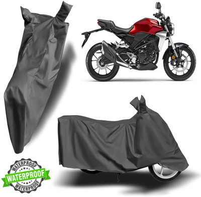 Autoinnovation Waterproof Two Wheeler Cover for Honda(CB300R, Grey)