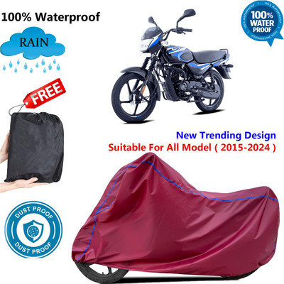 AUTOCAD Waterproof Two Wheeler Cover for Bajaj(CT100, Maroon)