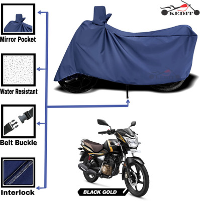 KEDIT Two Wheeler Cover for Universal For Bike(Victor Edge, Blue)