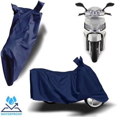 ROYAL AUTO MART Waterproof Two Wheeler Cover for Mahindra(Gusto, Blue)