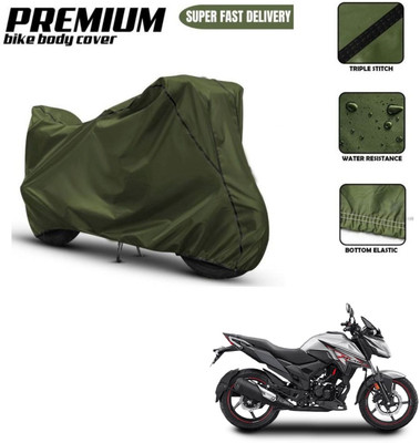 Love Me Two Wheeler Cover for Honda(X-Blade, Green, Black)