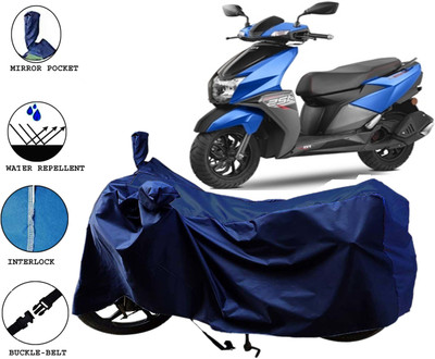 Trendymart Waterproof Two Wheeler Cover for TVS(NTORQ, Blue)