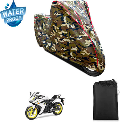PAGORA Waterproof Two Wheeler Cover for Yamaha(YZF R3, Yellow)