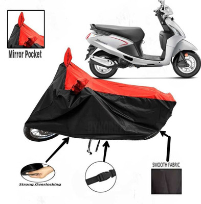AutoGalaxy Waterproof Two Wheeler Cover for Hero(Pleasure, Red)
