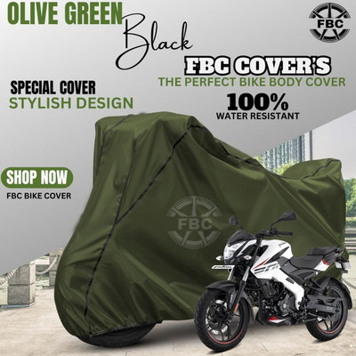AUTOCAD Waterproof Two Wheeler Cover for Bajaj(Pulsar NS 200, Green)