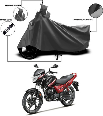 MWBB Waterproof Two Wheeler Cover for Hero(Super Splendor, Black)