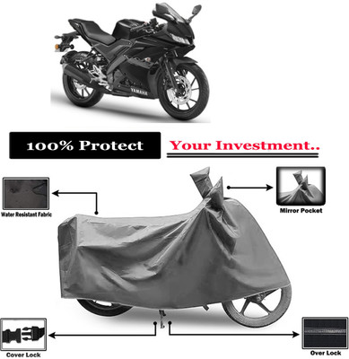 Amexride Two Wheeler Cover for Yamaha(YZF R15S, Grey)