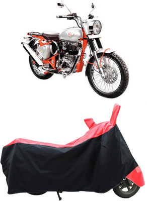 Coxtor Two Wheeler Cover for Royal Enfield(Bullet Trials 350, Red)