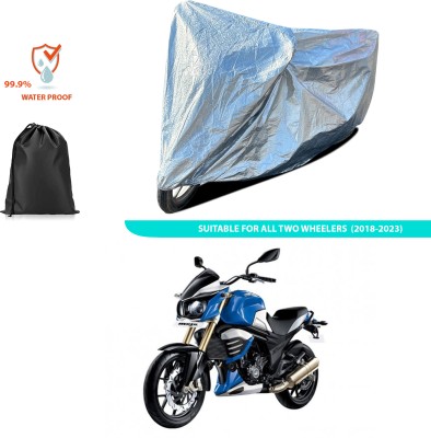 CODOKI Waterproof Two Wheeler Cover for Mahindra(MOJO XT 300, Silver)