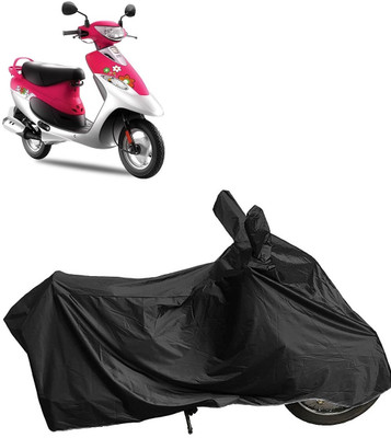 MMSSTAR Waterproof Two Wheeler Cover for TVS(Pep Plus BS6, Black)
