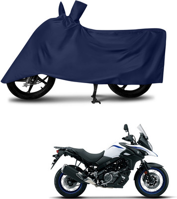 DeepShakshi AUTOMOTIVE Waterproof Two Wheeler Cover for Suzuki(V-Strom 650 XT, Blue)