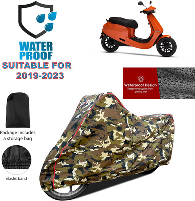 GOSHIV-car and bike accessories Waterproof Two Wheeler Cover for Ola(Yellow)