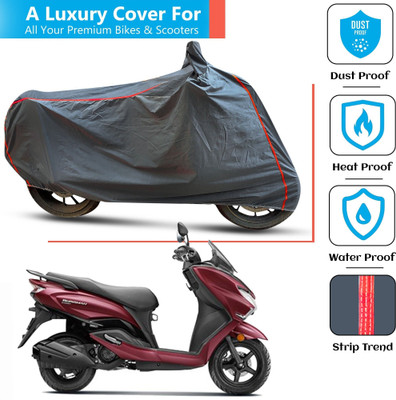 FAMEXON Waterproof Two Wheeler Cover for Suzuki(Burgman Street 125, Grey)