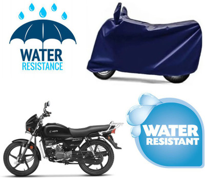 RTS COLLECTIONS Waterproof Two Wheeler Cover for Hero(Splendor Plus, Blue)