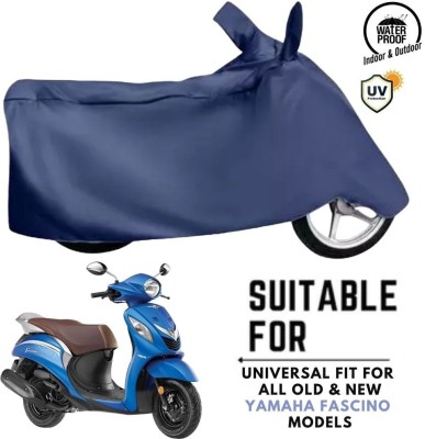 MADAFIYA Waterproof Two Wheeler Cover for Yamaha(Fascino, Blue)